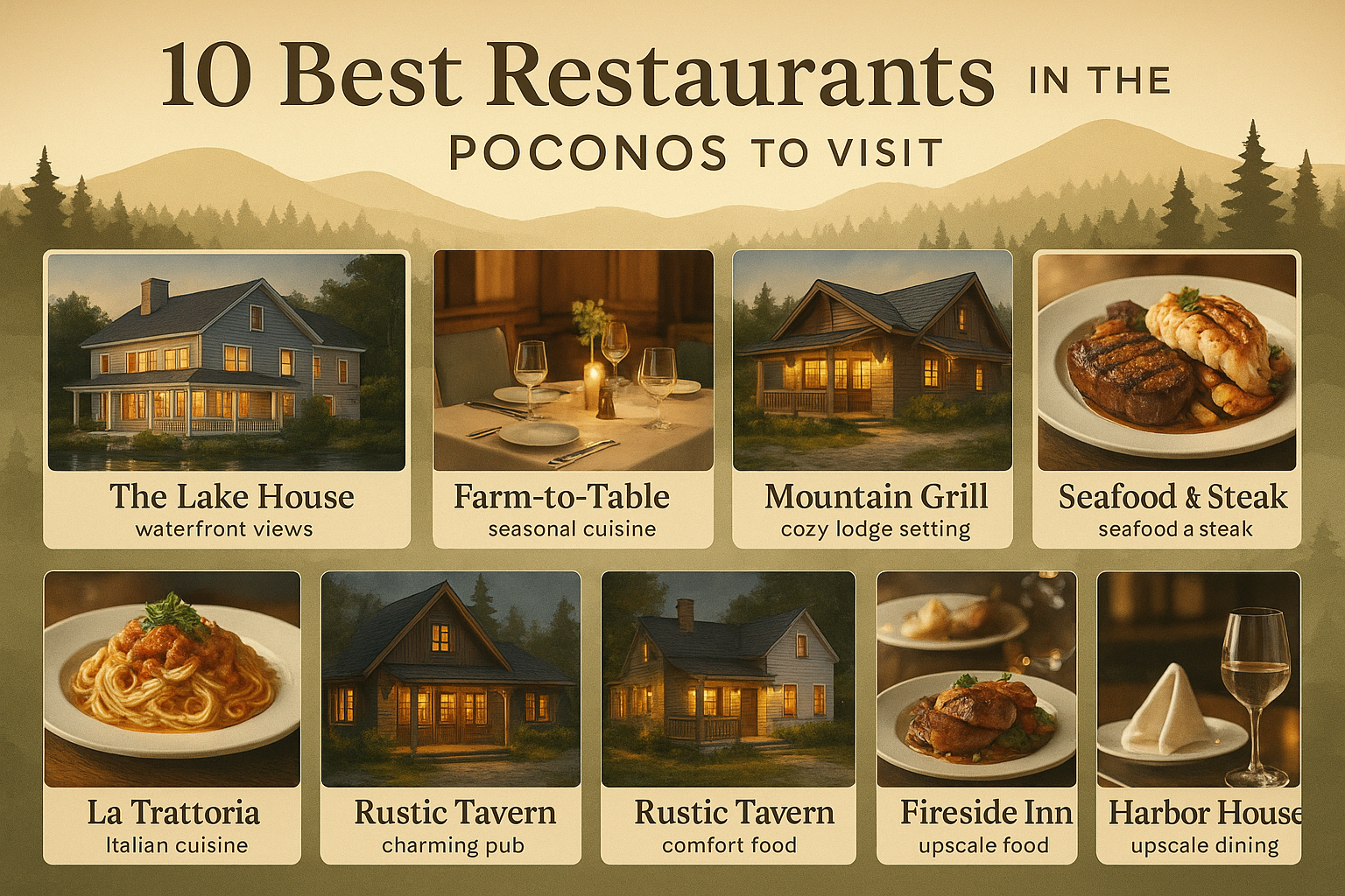 10 Best Restaurants in the Poconos to Visit in 2025